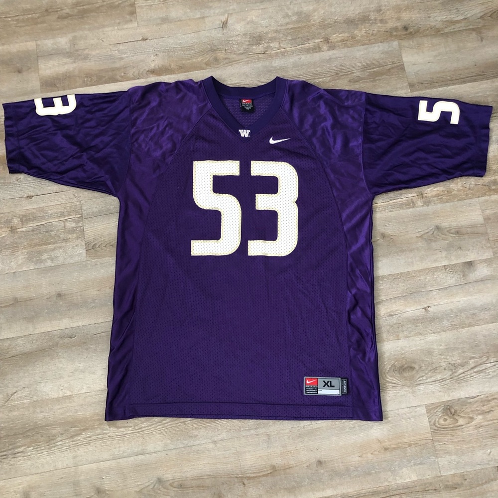 Nike Team University of Washington Huskies Football Jersey #53 Men’s Size XL